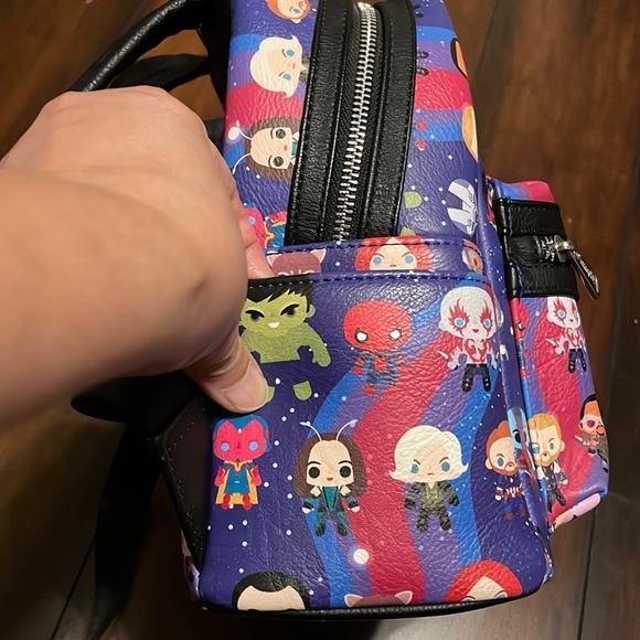 Loungefly Marvel Avengers: Infinity War Chibi Character Mini Backpack - Picture 6 of 13